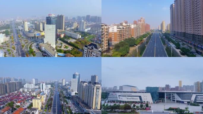 4K-南通海安城市航拍实拍