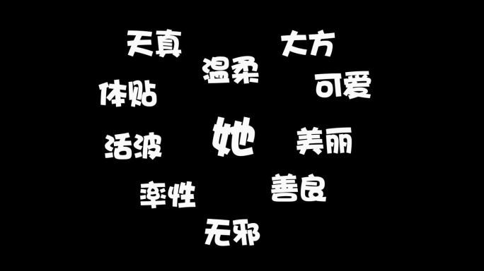 闺蜜、好友、兄弟、生日快闪AE模板