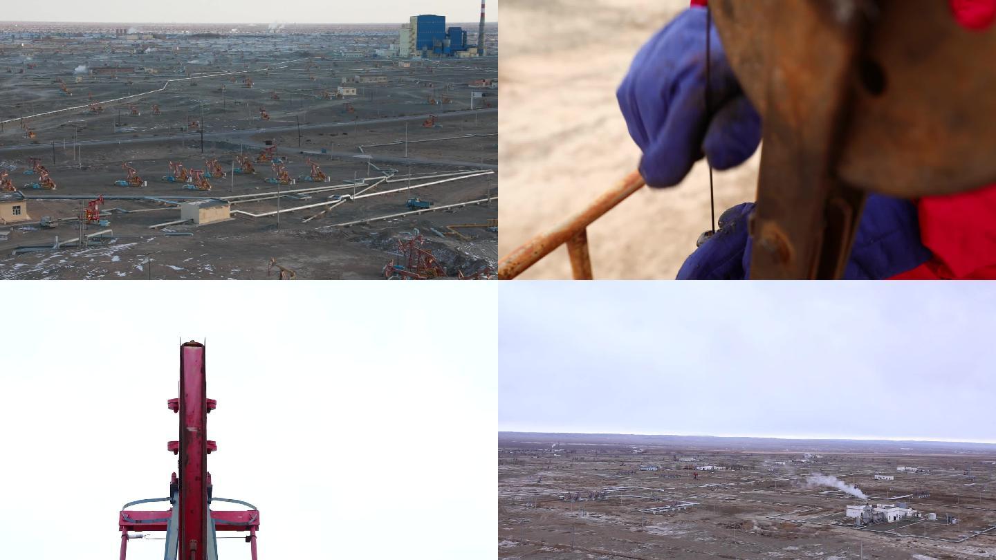 新疆克拉玛依油田素材