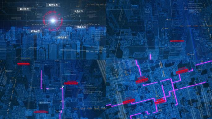 E3D智慧科技城市交通规划展示