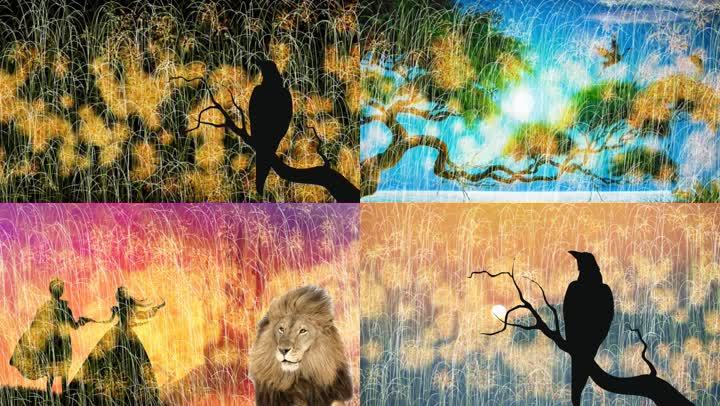 歌曲《动物世界》舞台背景