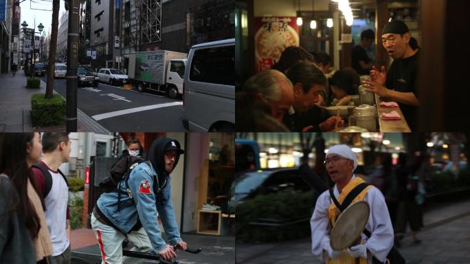 日本街头各色人流