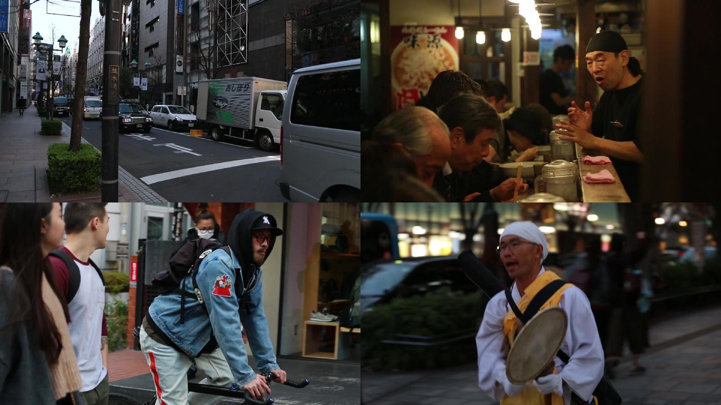 日本街头各色人流