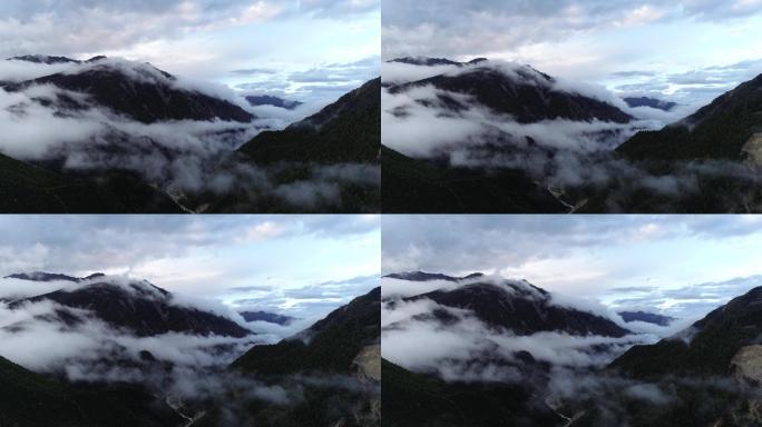 亚拉雪山素材风景航拍