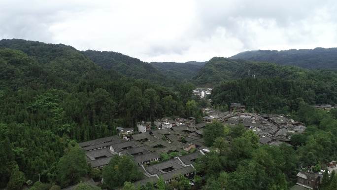 四川素材风景航拍四川