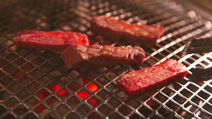 日式炭火烤肉实拍