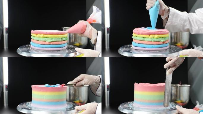 彩虹蛋糕制作