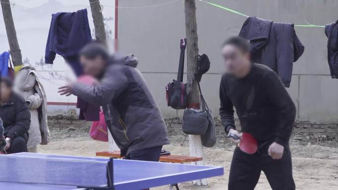 【原创】4K·打乒乓球公园友谊赛体育运动