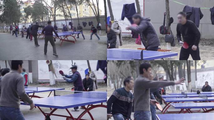 【原创】4K·打乒乓球公园友谊赛体育运动