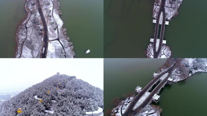 彭城雪景航拍