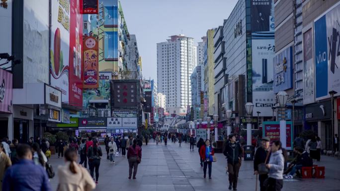 台东步行街延时