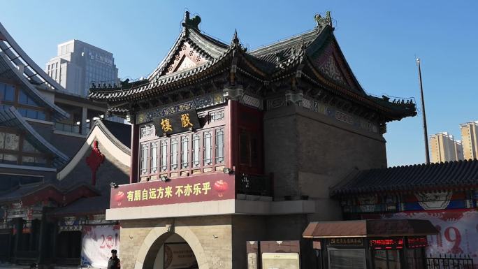 天津戏楼古建筑实拍视频素材