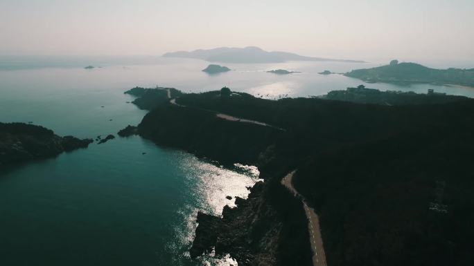 午后威海猫头山航拍