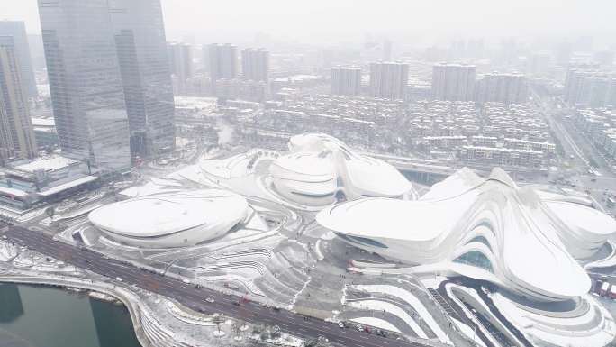 湖南雪景长沙雪景梅溪湖雪景梅溪湖艺术雪景