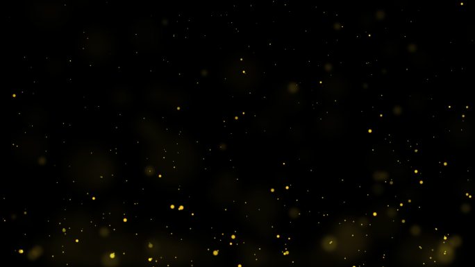 [4K]透明通道唯美金色粒子上升