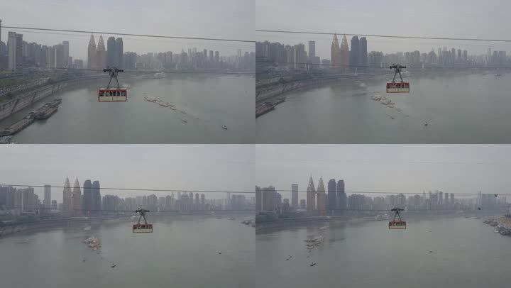 丹东旅游攻略重庆(丹东旅游攻略自由行)(图2) 4k实拍长江索道过江缆车重庆南滨路_视频
