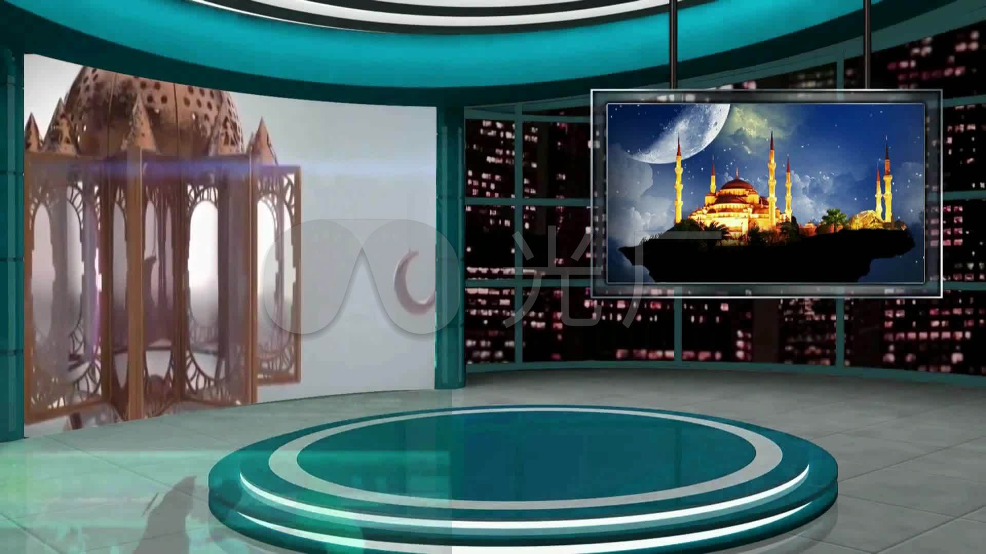 虚拟演播室_1920x1080_高清视频素材下载(编号:3243355)_舞台背景_vj