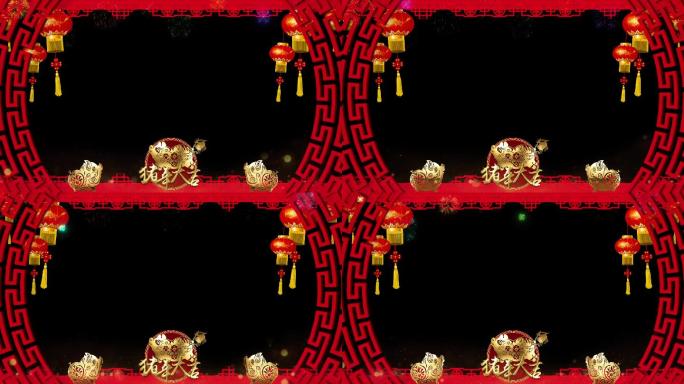 2019猪年拜年边框01