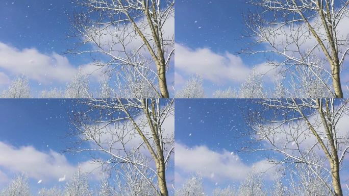 下雪树冬天S