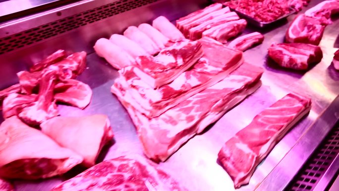 食品食材腊肠市场猪肉肉