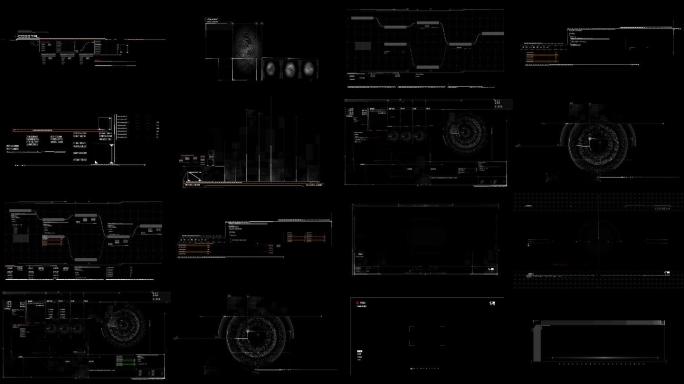 科技电脑界面黑客风格元素