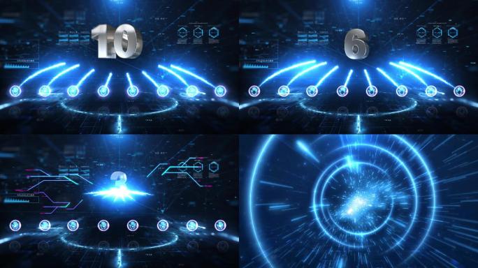大气震撼科技金属E3D10秒倒计时模板