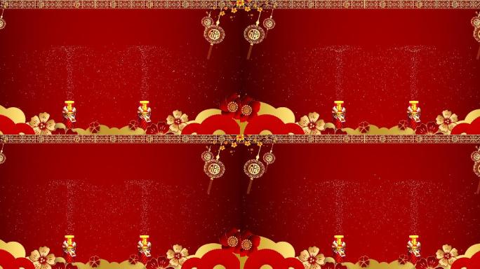 中国风节日新春庆典活动背景边框模板