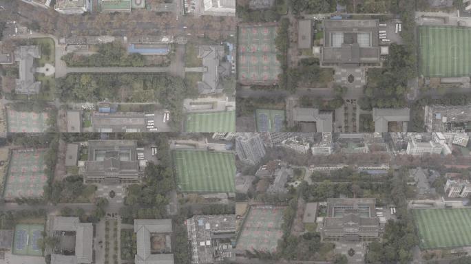 4K-log四川大学华西校区航拍