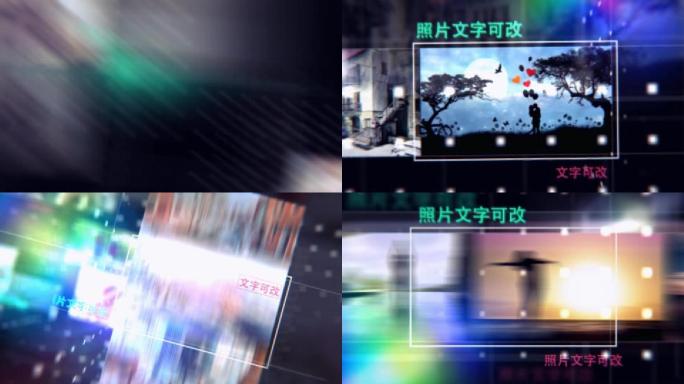 时尚动态幻灯片ae模板