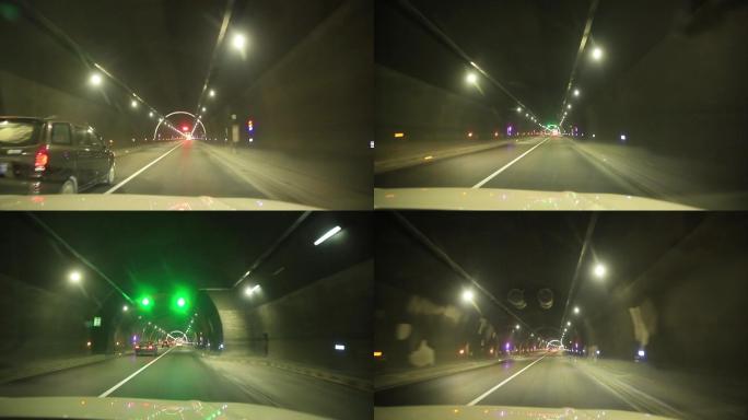 3分55秒湖南高速路雪峰山隧道实拍