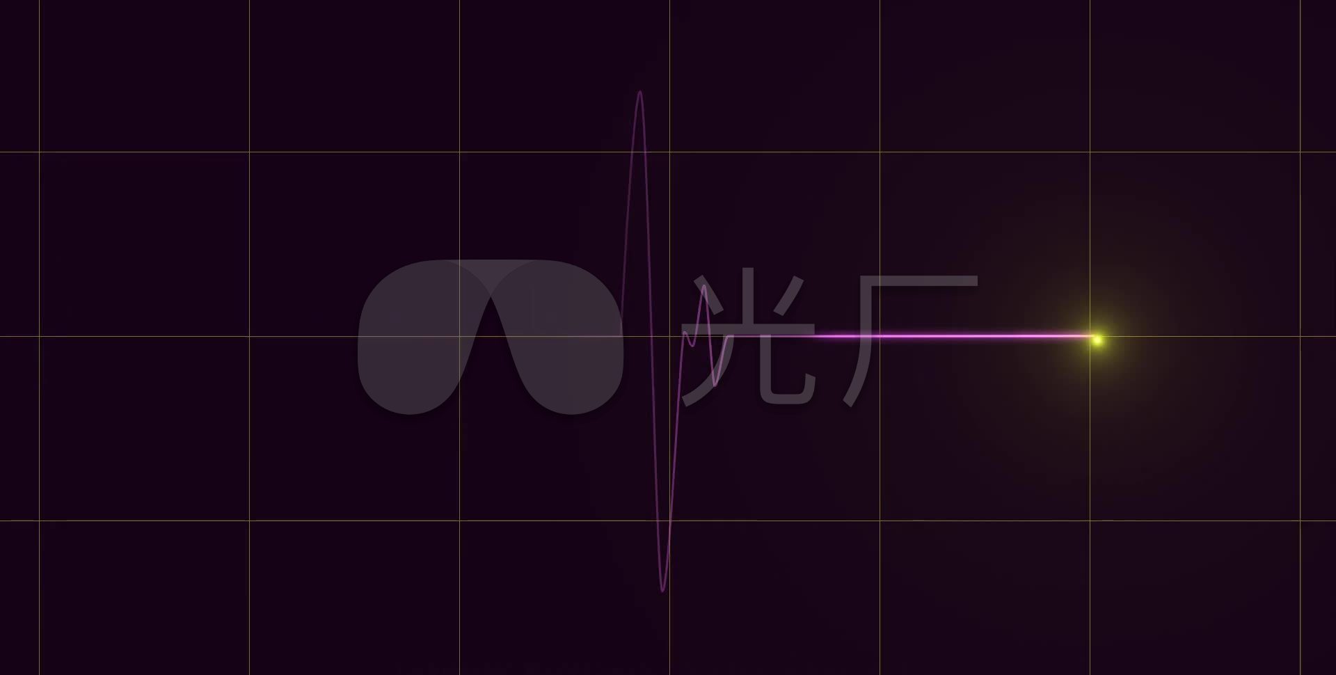 唯美心电图心跳曲线动画