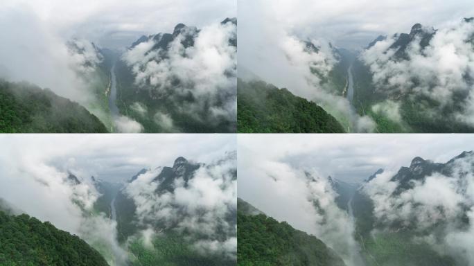 山谷云雾缭绕延时