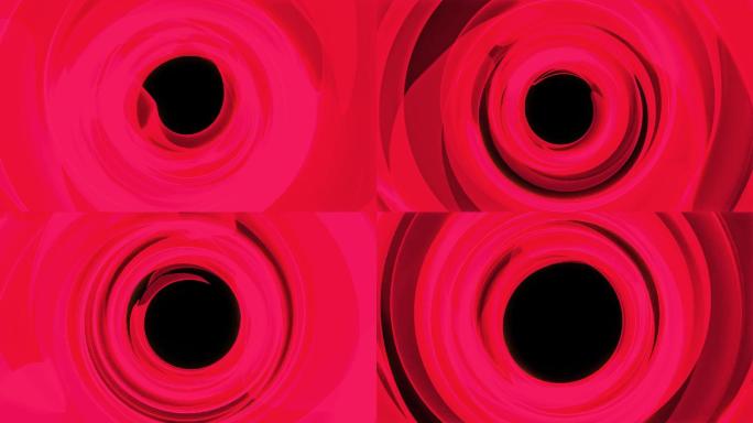 红色圆圈抽象眩光
