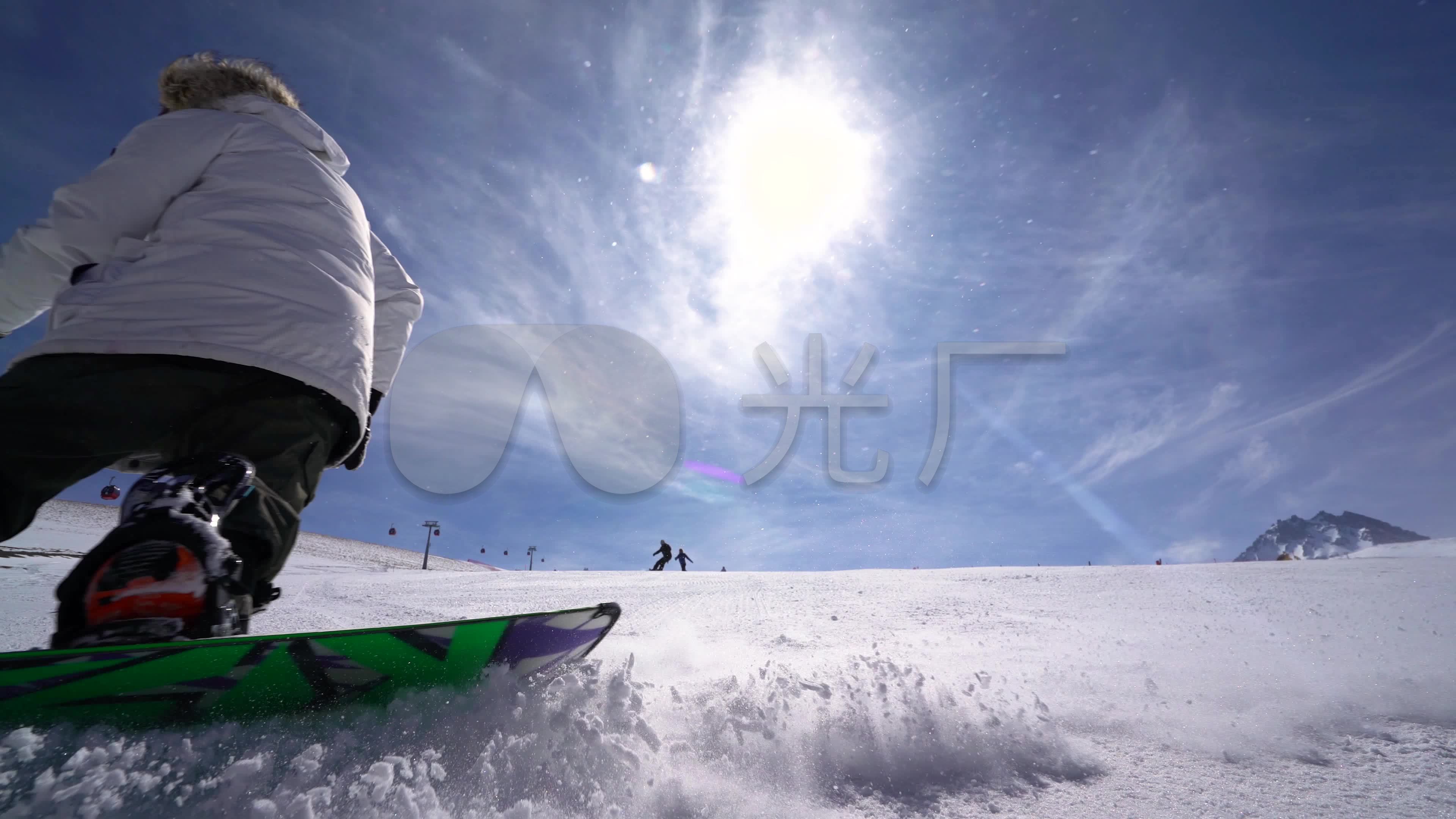 极限滑雪运动腾飞极限运动_3840x2160_高清视频素材下载(编号:3279285