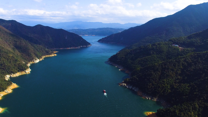 航拍湖南郴州资兴东江湖-4k