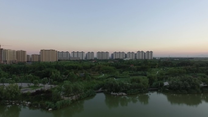 淄博桓台红莲湖航拍14