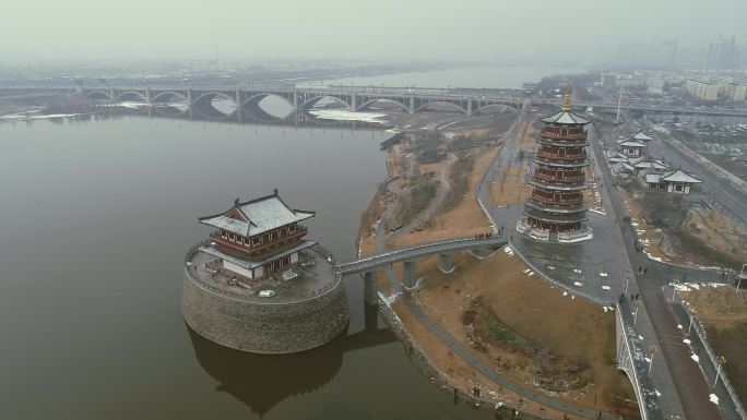 洛阳风光朱樱塔