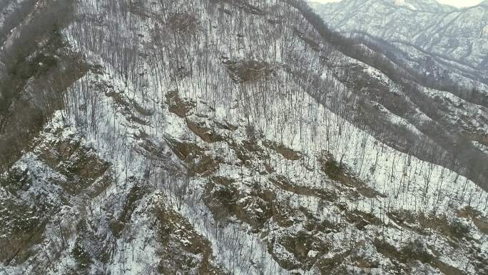 栾川龙峪湾雪景风光