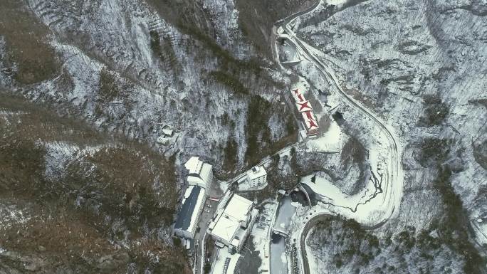 栾川龙峪湾雪景风光