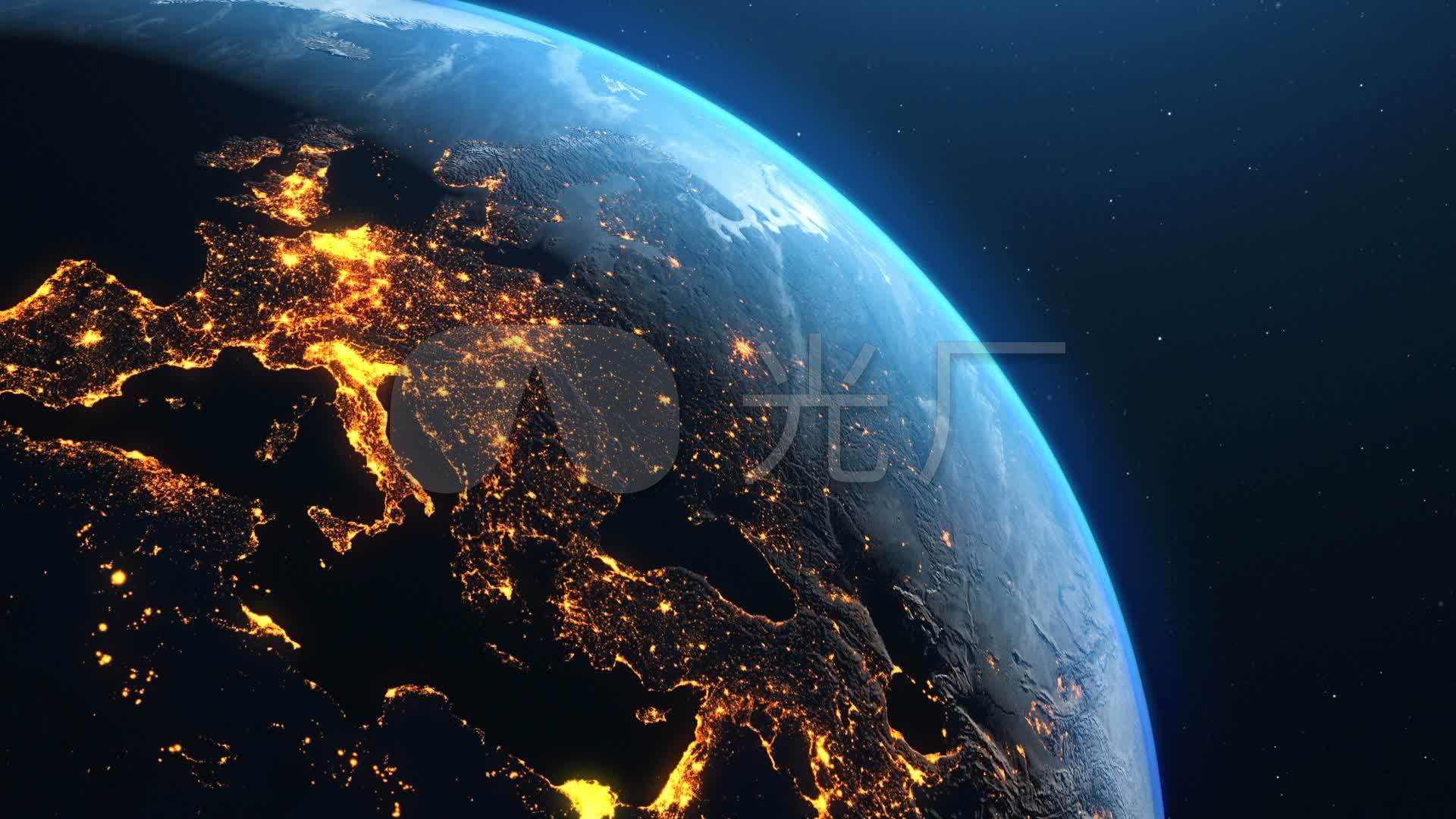 Detailed satellite image of Europe | Europe | Mapsland | Maps of the World