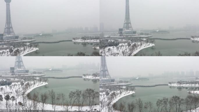 龙源湖雪景