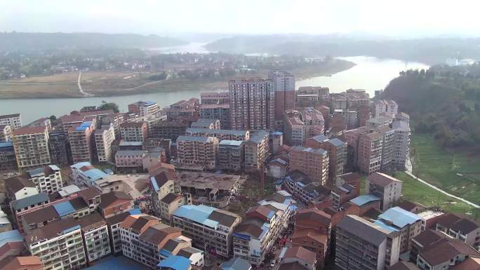 城市中心4K超清航拍视频宣传素材