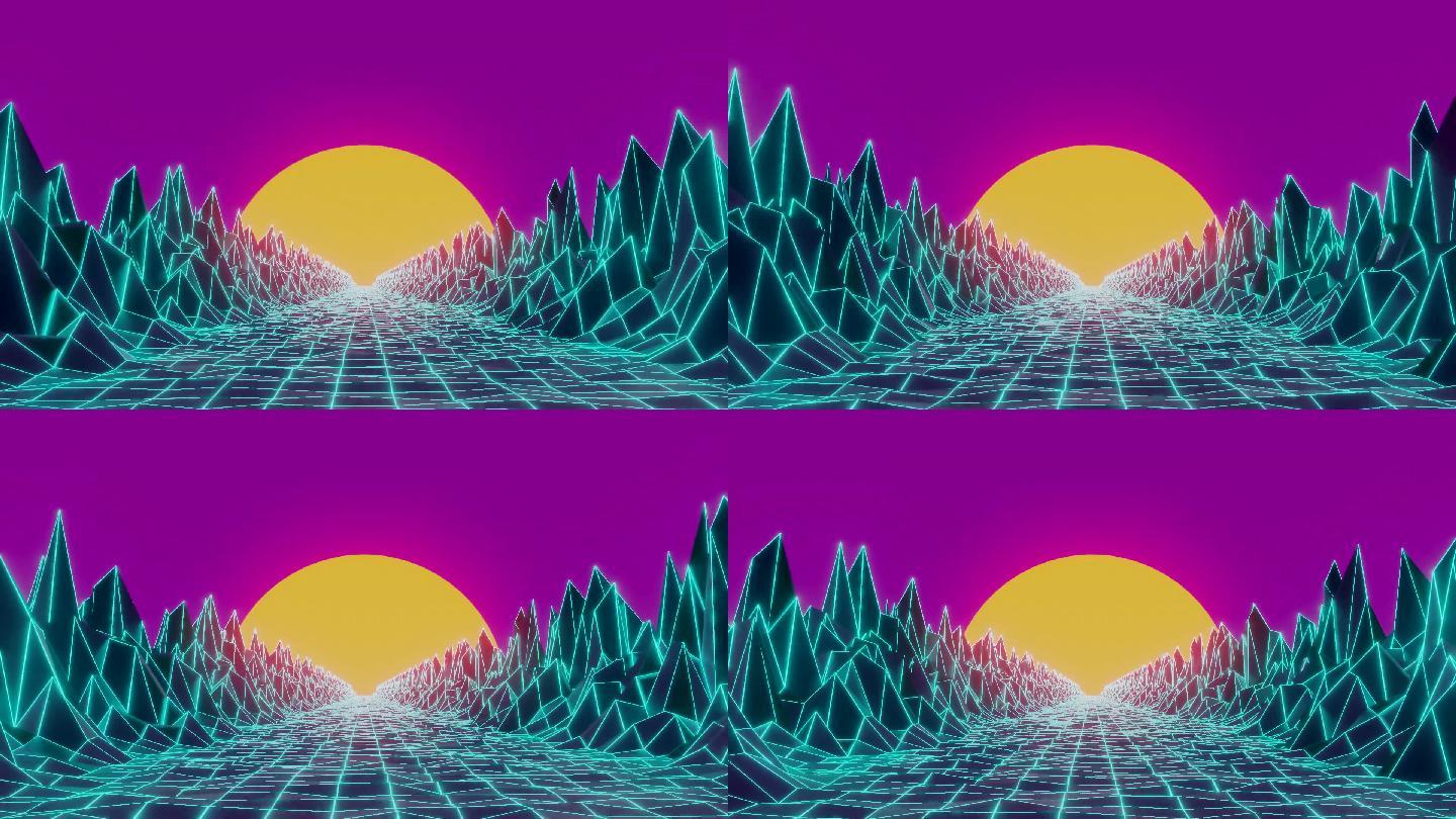 循环蒸汽波背景时尚潮流 19x1080 高清视频素材下载 编号 酒吧vj Vj师网www Vjshi Com