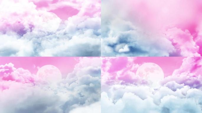 唯美浪漫的云层穿梭天空视频素材
