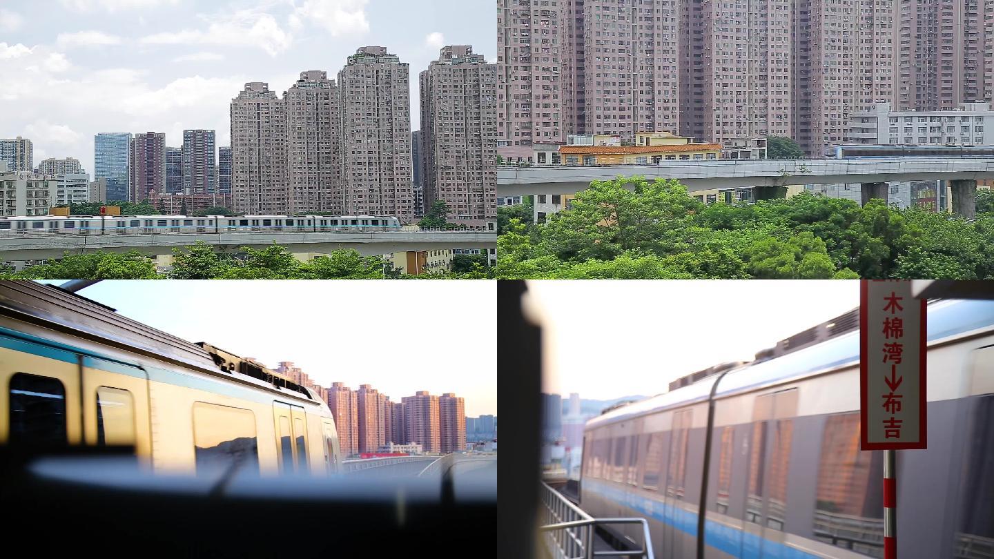 深圳地铁运行在地面