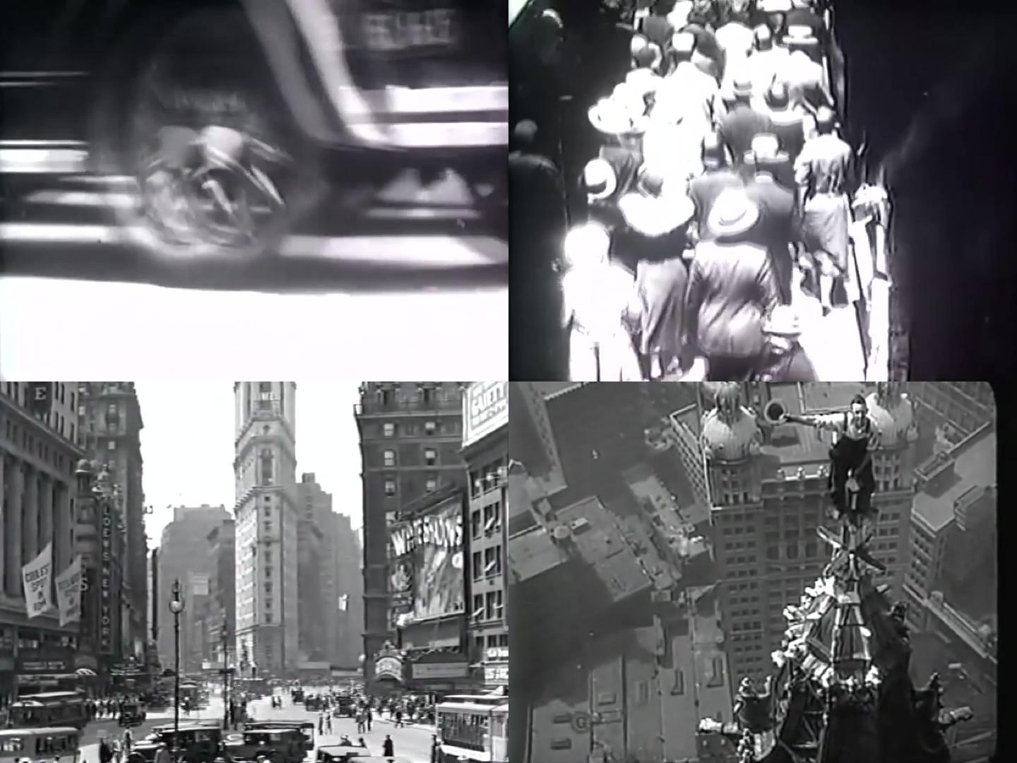 1920美国最繁华的商业大都市街景