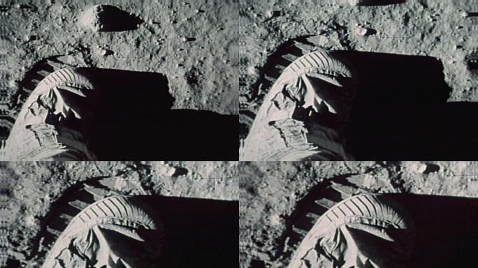 人类在月球第一个脚印
