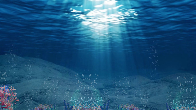 【原创】4K循环海底视频素材