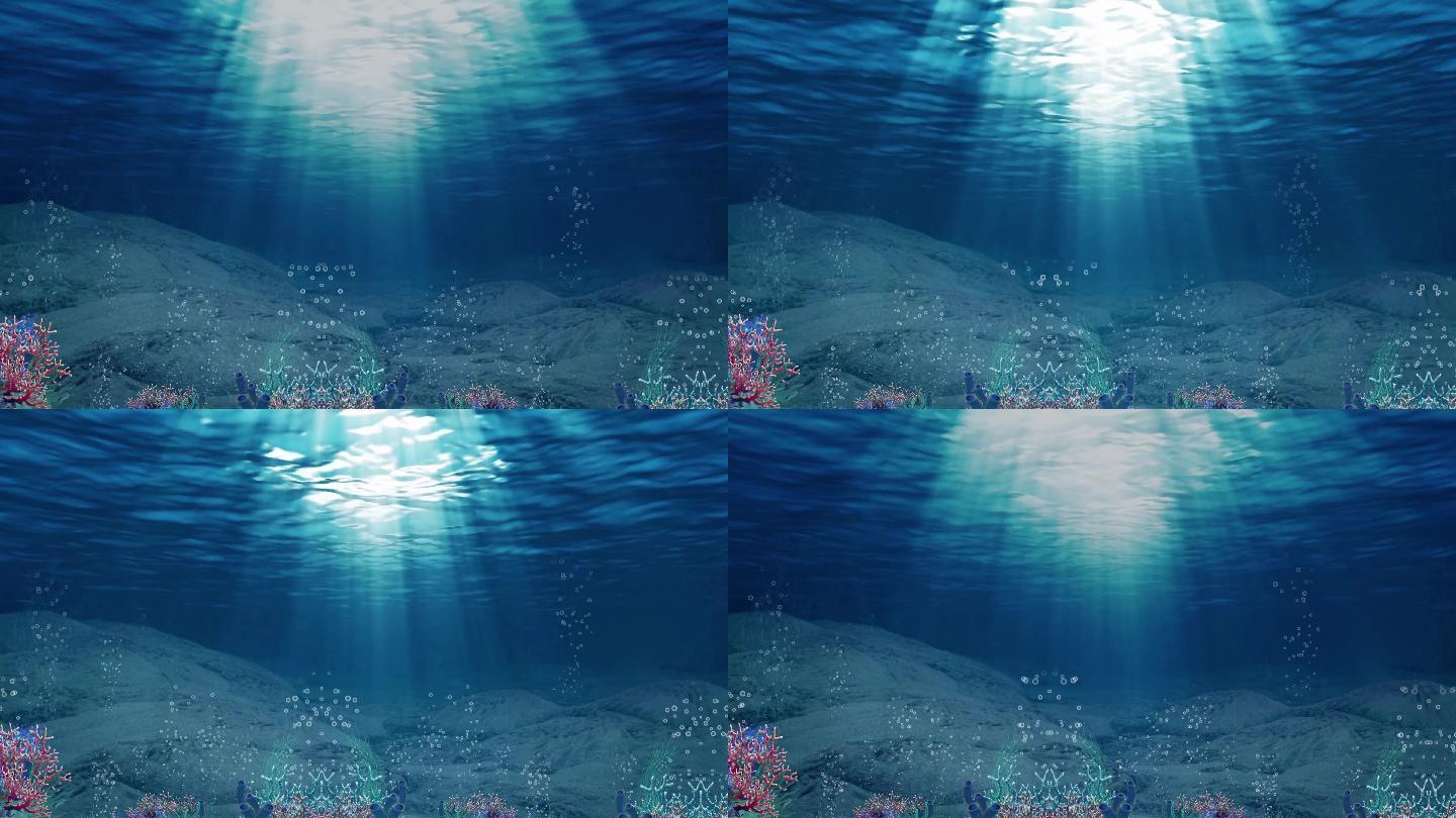 【原创】4K循环海底视频素材
