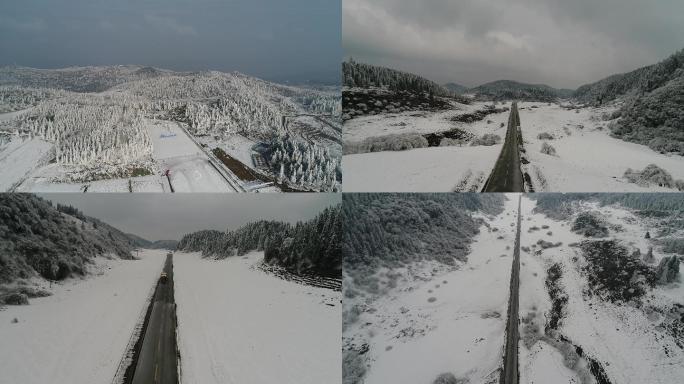 重庆武隆冬季仙女山雪山2.7K原片